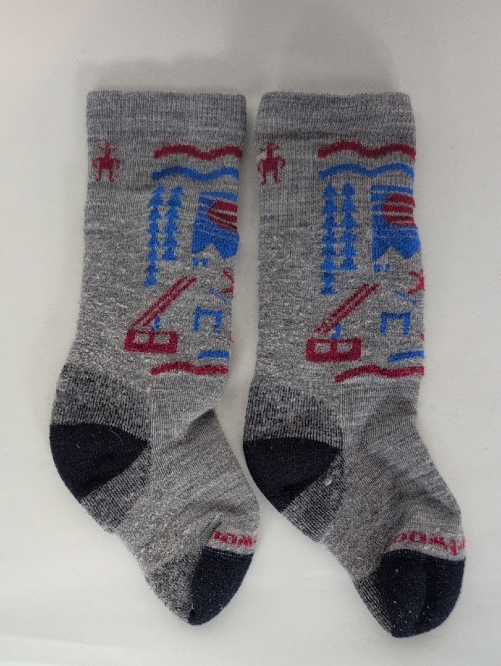Smartwool Kids Winter Sport Ski Day Over The Calf Socks Size Small